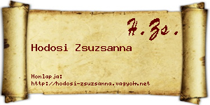 Hodosi Zsuzsanna névjegykártya
