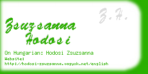zsuzsanna hodosi business card